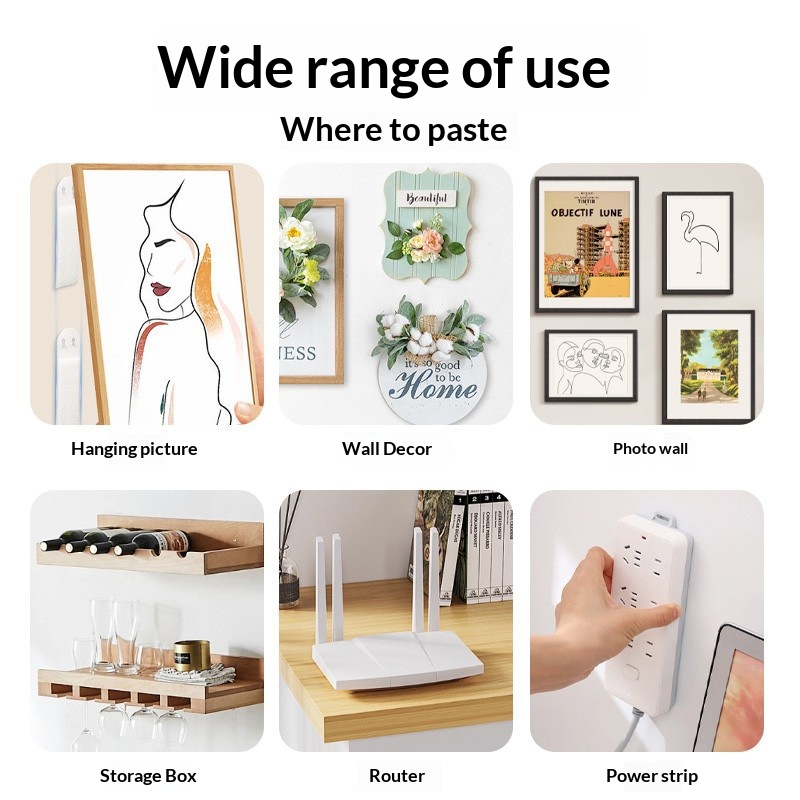 Picture Hanging Strip - Delme Gerektirmeyen Resim Asma Kancaları Yapışkanlı