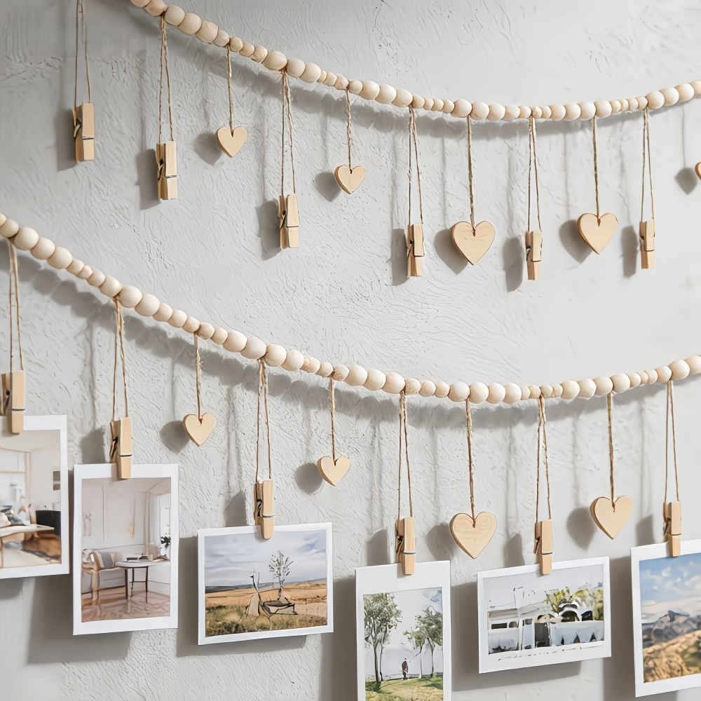 Picture Hanging Strip - 1 adet boncuk dizisi fotoğraf depolama