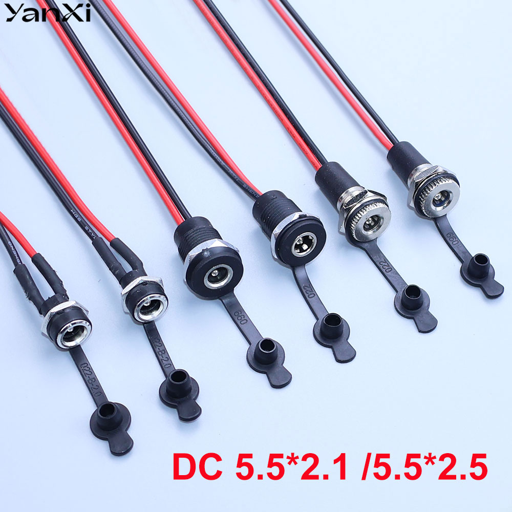 Wire Connector Cap - YanXi 5.5*2.1mm/5.5*2.5mm 18AWG DC Güç Dişi