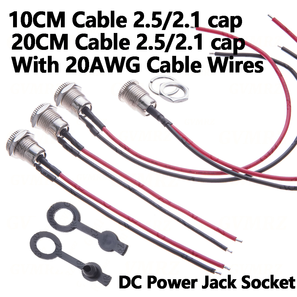 1 Çift 5.5x2.1/5.5 x 2.5 DC Gü - Wire Connector Cap incelemesi ve fiyatı