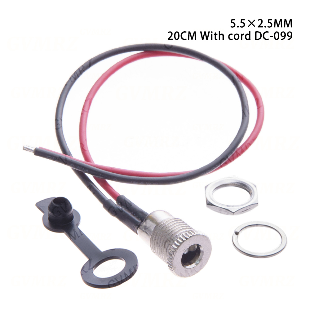 1 Çift 5.5x2.1/5.5 x 2.5 DC Gü - Wire Connector Cap incelemesi ve fiyatı