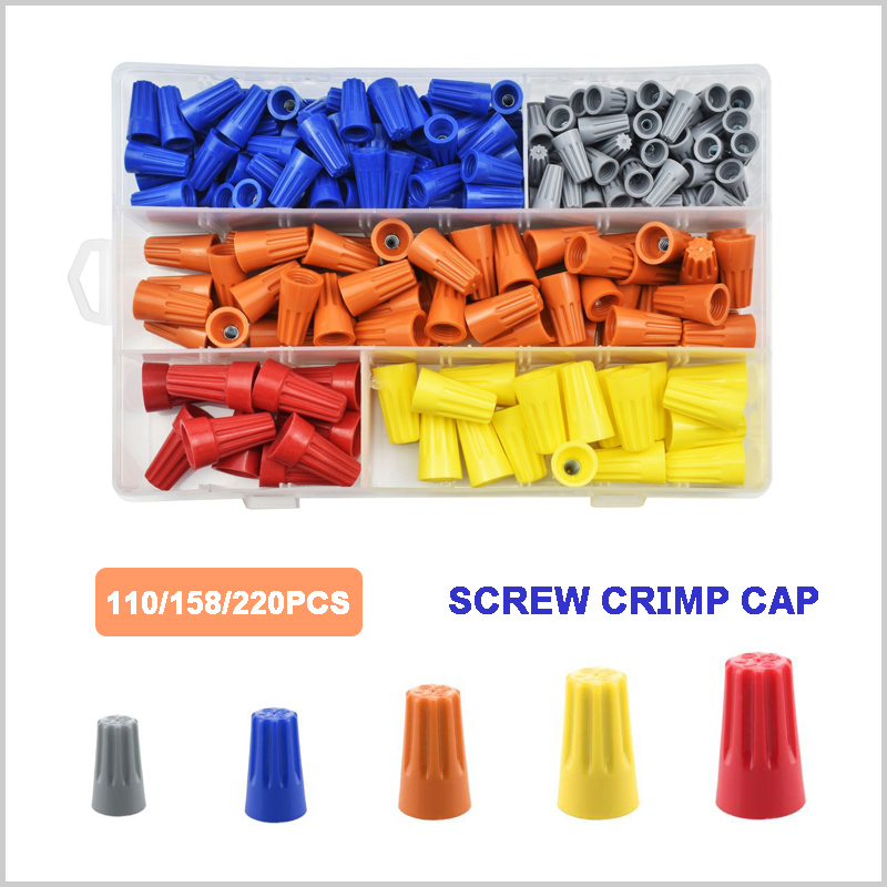 110/158/220 Adet Vidalı Sıkma  - Wire Connector Cap incelemesi ve fiyatı